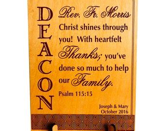 Deacon Appreciation - Etsy