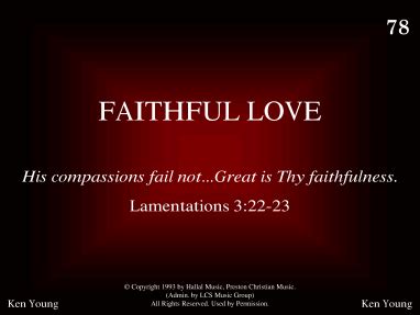 Faithful Love | R. J. Stevens Music