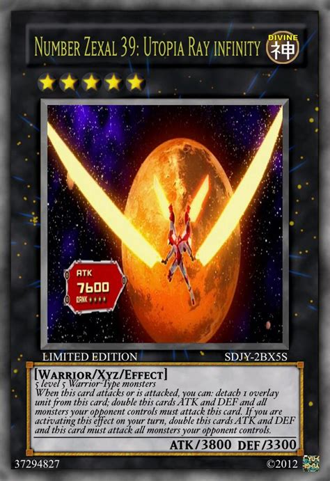 Number Zexal 39: Utopia Ray Infinity-Xyz Monster Card Monster Cards ...