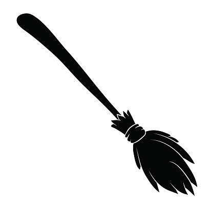 Halloween Broomstick Vector Symbol Icon Design Beautiful Illustration Isolated On White ...