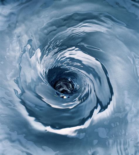 Water Swirling Down Plughole, Elevated by Ray Massey