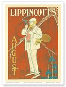 Fine Art Prints & Posters - Lippincott's August - Vintage American Magazine Cover - 1895 ...