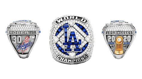 L.A. Dodgers 2020 World Series Ring Feature 232 Diamonds