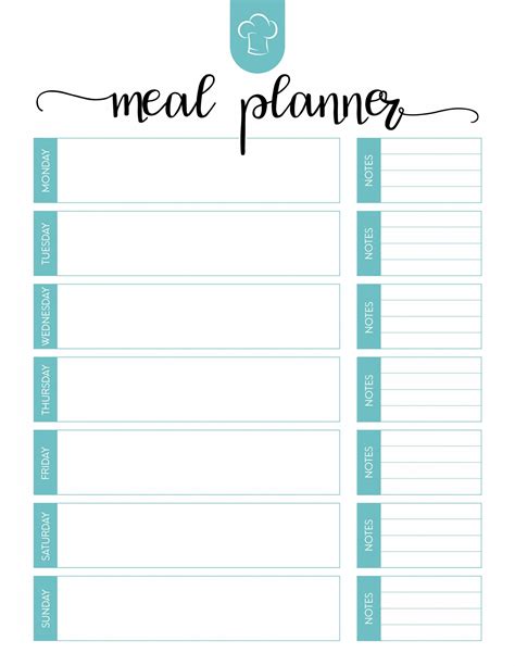 Meal Plan Calendar - Printable 2024 Word Searches