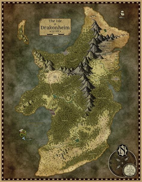 The Isle of Drakonheim : dndmaps