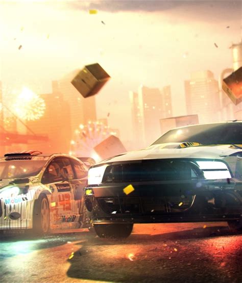 1366x1600 dirt showdown, cars, buildings 1366x1600 Resolution Wallpaper, HD Games 4K Wallpapers ...