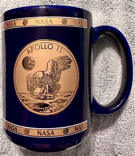 Kennedy Space Center July 16, 1969 Apollo 11 Nasa Coffee Cup Mug Blue ...