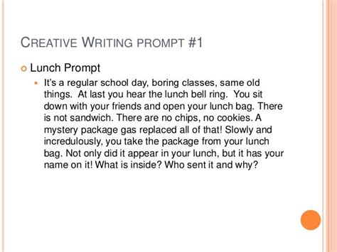 Creative Writing Prompts