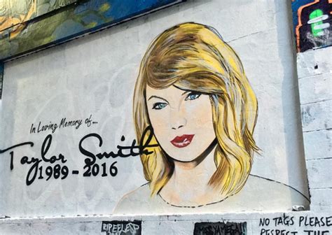A Savage AF Taylor Swift Graffiti Mural Has Emerged In Melbourne Memorialising Her Death | Punkee