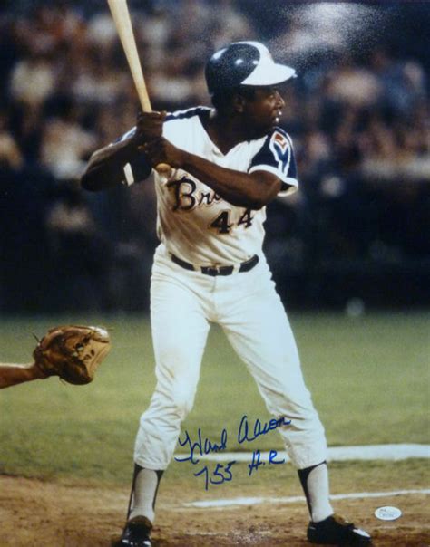 Hank Aaron Autographed/Signed Atlanta Braves 16×20 Photo 755 HR JSA ...