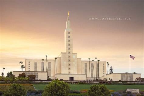 Los Angeles Temple Golden Sunset - LDS Temple Pictures | Lds temple ...