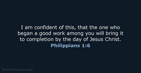 Philippians 1:6 - Bible verse (NRSV) - DailyVerses.net