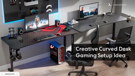 Creative and Amazing Curved Desk Gaming Setup Ideas