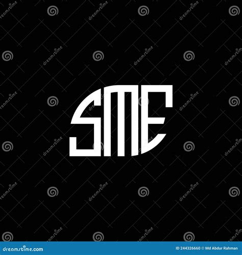 SME Letter Logo Design on Black Background. SME Creative Initials ...