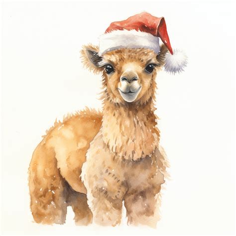 Christmas Llama Art Free Stock Photo - Public Domain Pictures