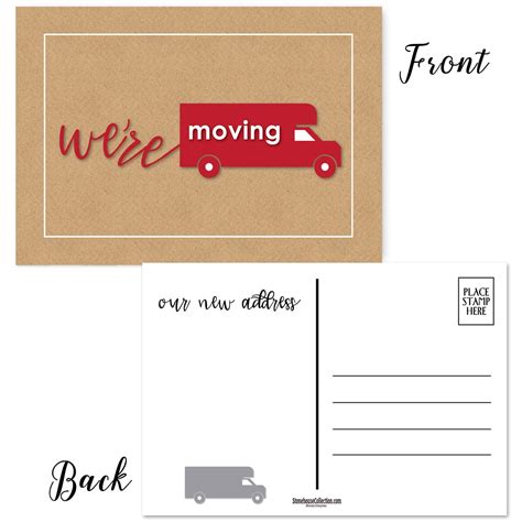 40 We're Moving Postcards - New Business Address or New Home Address Announcement Cards ...