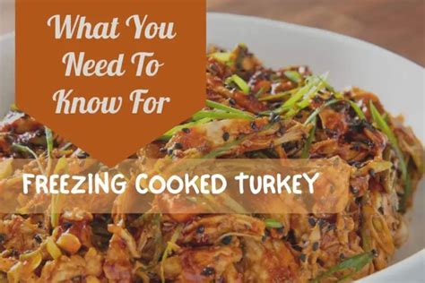 Freezing Cooked Turkey: (What You Need to Know) – Easy Freezing