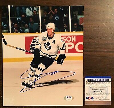 Mats Sundin autograph 8 X 10 signed photo PSA NHL Toronto Maple Leafs ...