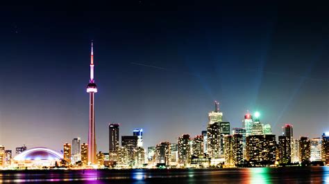 Toronto at Night Wallpaper - WallpaperSafari