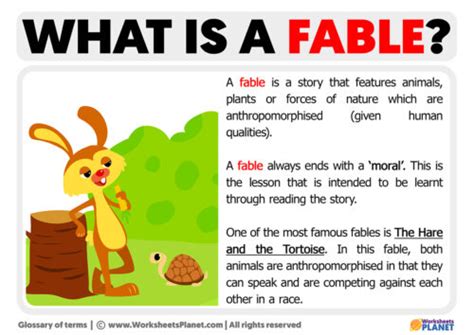 What is a Fable | Meaning and Examples of Fables