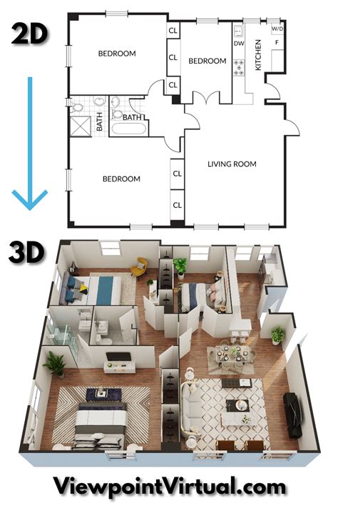 2D To 3D Floor Plan Design - $44 per story - Apple Pay