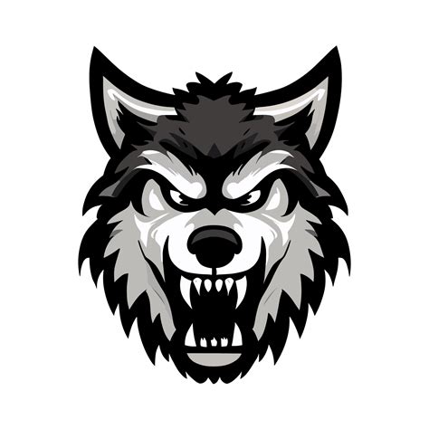 Wolf angry face icon clipart transparent background 24029935 PNG