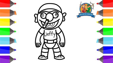 Printable Jeffy Coloring Pages - Free Printable Templates