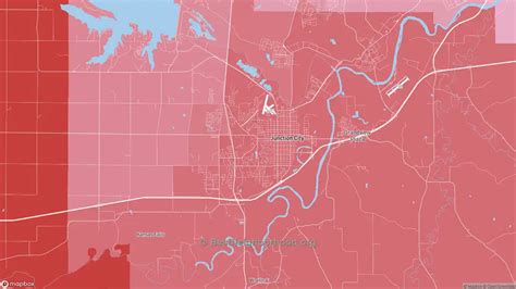 Junction City, KS Political Map – Democrat & Republican Areas in Junction City ...