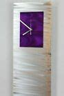 Purple Radiance Abstract Metal Wall Clock by Jon Allen for sale online | eBay