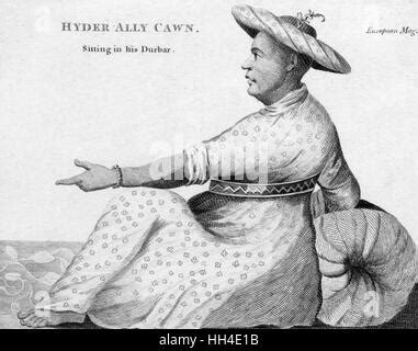 Hyder Ali or Haidar Ali 1722 1782 Indian general and Sultan of Mysore Stock Photo: 6094125 - Alamy