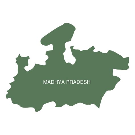 Madhya pradesh state map - Transparent PNG & SVG vector file