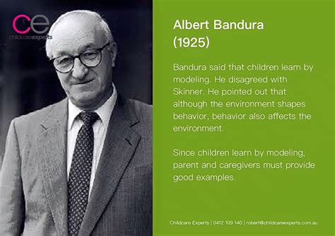 Albert Bandura | Early childhood education quotes, History of ...