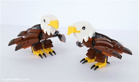 How to Build a LEGO Bald Eagle (with Eaglets!) - Frugal Fun For Boys and Girls