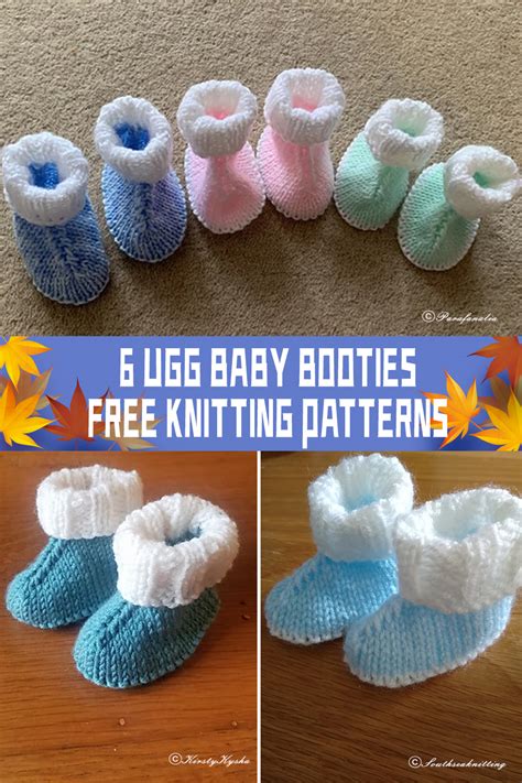 6 FREE UGG Baby Booties Knitting Patterns - iGOODideas.com