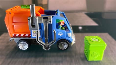 Blippi Recycling Truck Toy Review - YouTube