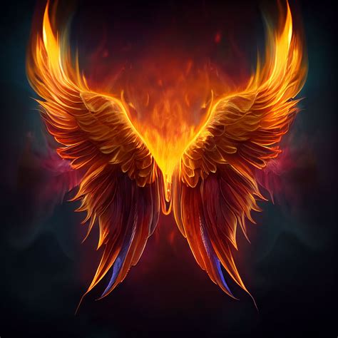 Flaming angel wings version 1 by PM-Artistic on DeviantArt