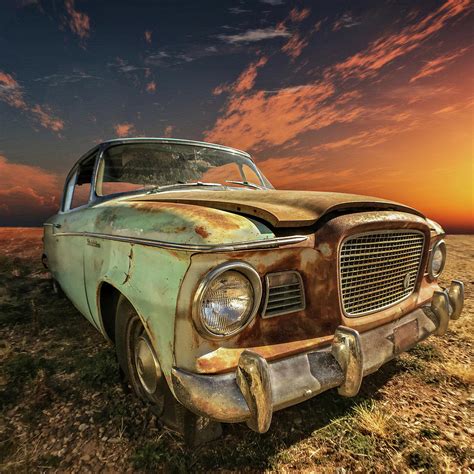 Rusty Old Car Digital Art by Rosa Perry | Pixels