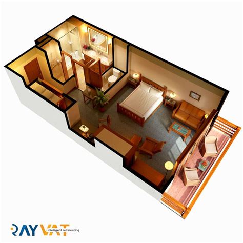 3D Floor Plan Services - Architectural 3D Floor Plan Rendering | Hotel ...