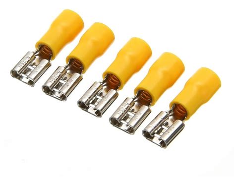 Terminal Hembra Amarillo Aislado 10-12awg 24amp X 100pzas | MercadoLibre