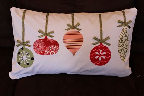 Christmas Pillow Idea- Ornament Pillow • Keeping it Simple