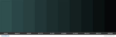 Shades of Dark Slate Grey #2F4F4F hex color | Hex color palette, Hex colors, Sea colour