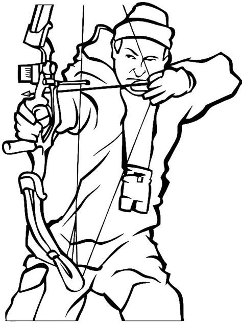 Bow Hunting Coloring Page – ColoringMe.com