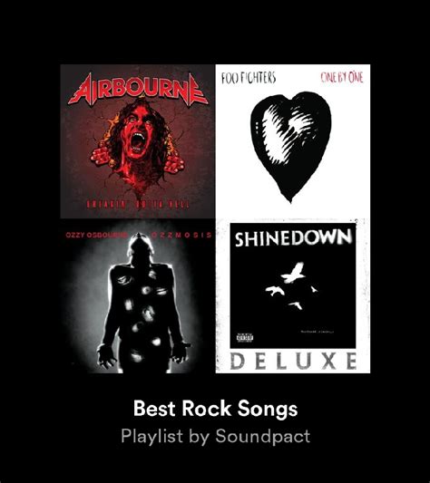 BEST ROCK SONGS - Spotify Playlist by Soundpact