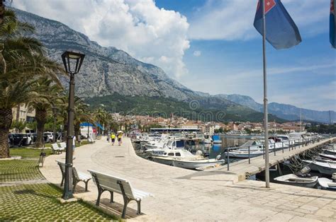 Beautiful Sunny Day in the Old Town of Makarska in Croatia Europe ...