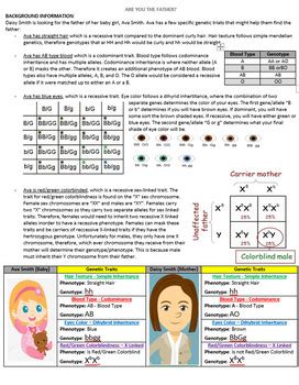 Are you the Father? Genetics CER by Cook Science | TPT