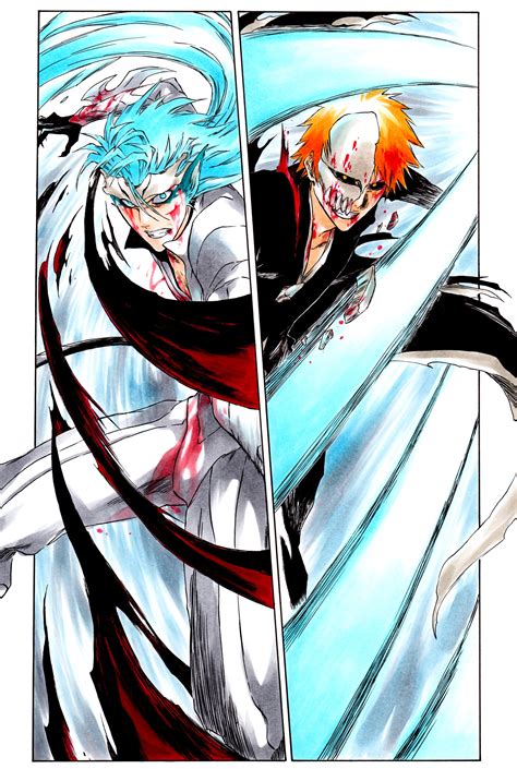 [Fan Art] Grimmjow vs. Ichigo by @Ken1ro_u : r/bleach