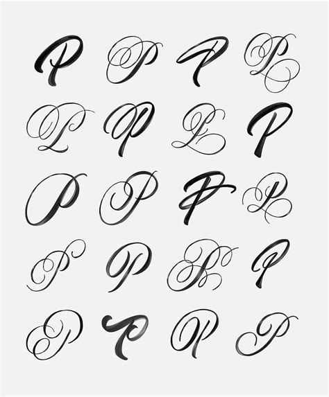 Cursive Calligraphy Alphabet P Calligraphy Lettering - vrogue.co