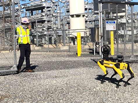 Spot the robot dog carries out safety inspections | National Grid Group