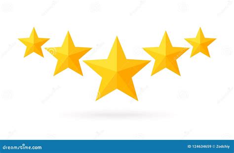 Rating-stars Stars icons. stock vector. Illustration of medal - 124634659