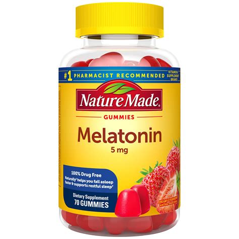 Nature Made Melatonin 5 mg Gummies, 70 CT